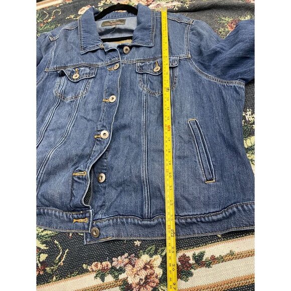Torrid Blazer Blue Jean‎ Jacket Womens Plus size 3X Denim Classic Closet staple - Picture 12 of 14
